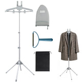 Foldable Garment Steamer Hanger Stand with Ironing Gloves with Storage Bag
