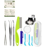 12 in 1 Stainless Steel Tick Removal Tool Kit for Dogs Cats