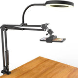 Ring Light with Overhead Camera Phone Mount for Video Recording and Zoom Meetings