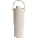 Reusable Insulated Stainless Steel Cup With Straw 735ml Large Capacity For Travel White