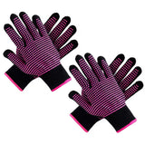 2 PCS Heat-Resistant Styling Gloves for Curling Irons and Hot Brushes