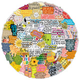 100 Pcs Motivational Stickers Pack with Positive Quotes