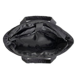 Puffer Tote Bag Quilted Puffy Handbag Lightweight Satchel Bag Black