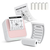 Mini Portable Bluetooth Thermal Sticker Printer for Photos Notes and Gifts Pink