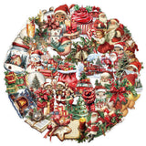 50 PCS Vintage Waterproof PET Christmas Stickers for DIY Crafts