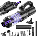 8000PA Car Vacuum Cleaner & Air Duster Portable with LED Light for Office