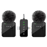 3-in-1 Wireless Lavalier Microphone for iPhone Android Camera Laptop Plug Play Clip On Mini Mic for Live Streaming Podcast