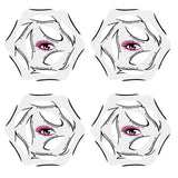 4 Sheets Eyeliner Stencil Quick Makeup Guide for Makeup