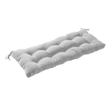 Outdoor Bench Cushion Long Seat Pad with Ties for Indoor Outdoor Furniture Grey