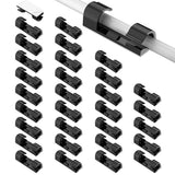 30PCS 5mm Self Adhesive Cable Clips and Cord Holders for Wire Management Black