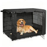 Breathable Oxford Fabric Dog Crate Cover with Zipper Front Side Doors