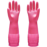 38cm Extra Long Rubber Gloves 3 Pack Heavy Duty Cleaning Gloves for Dishwashing