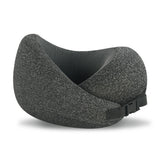 Memory Foam Pillow for Sleep Travel Neck Pillow with Storage Bag Dark Grey
