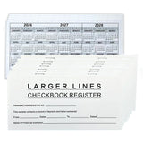 12 PCS Check Register Books with 14 Lines Per Page and 2026 to 2028 Calendar