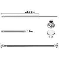 Extendable Shower Curtain Rod Adjustable Tension Pole for Kitchen Cupboard Bathroom Window