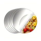 10-Piece Acrylic Round Mirror Stickers Silver Decorative Mirrors for Wall Party Photography
