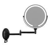 Extendable Wall Mirror LED 7X Magnification 3 Color Modes for Makeup