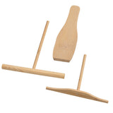 3PCS DIY Kitchen Tool Wood Spreader Stick Rake Crepe Maker Pancake Pita Batter