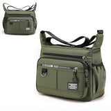 Men’s Multi-Pocket Crossbody Shoulder Bag for Travel and Daily Commuting Army Green