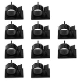 20PCS Black Adhesive Wire Clips Cord Organizer Cable Clamps for Desk