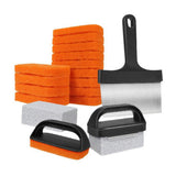 19PCS Griddle Cleaning Kit with Scraper and Sponge