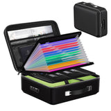 Fireproof Document Box – Hard Case File Organizer with Mechanical Lock