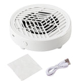 Nail Dust Collector Vacuum Fan for Nail Tech Quiet & Compact Dust Extractor White