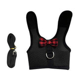 Rabbit Vest Harness Leash Lead Small Animal Pet Mesh Hamster Bunny Traction Rope Black