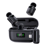 Wireless Lavalier Microphone with Charging Case AI Voice Changer Lapel Microphone for Video Recording Podcast Lightning Style