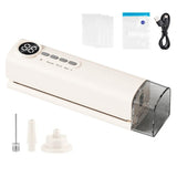 62kPa Vacuum Sealer Machine Compact Vacuum Sealer for Dry and Wet Food White