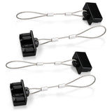 4pcs Dust Cap Black Plug Cover Style Connectors 50AMP Battery Caravan