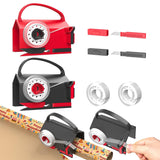 2-Pack Wrapping Paper Cutter & Tape Dispenser – Dual-Use for Holiday Gift Wrap