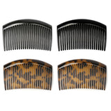 4PCS Large French Side Hair Combs with 23 Teeth for Twist Braid Styling