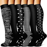 6 Pairs Women’s High Stretch Long Socks for Sports & Casual Style 2