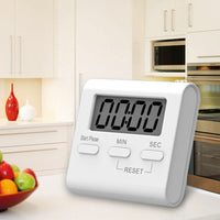 Digital Kitchen Timer with Loud Alarm LCD Display for Cooking and Study