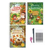 Grooved Handwriting Drawing Practice Book Set for Little Ones