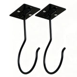 Self Adhesive Banana Hook Under Cabinet Foldable Banana Hanger for Kitchen Black