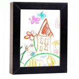 Removable Clip Kids Picture Frame A4 Artwork Display - Black