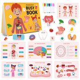 Montessori Human Body Anatomy Busy Book Educational Activity Book