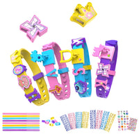 DIY Friendship Bracelet Making Kit with Stickers – Wristband Craft Kit for Girls