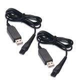 2 PCS 15V USB Charging Cables Compatible with Philips Shavers