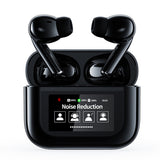 Wireless Bluetooth Earbuds with Multifunctional Touch Screen Charging Case Stereo Sound Headphones Black