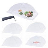 6 PCS Reusable Mesh Food Covers Foldable with Storage Bag for Picnic