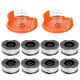 12 PCS AF 100 Replacement Spool Set Compatible With Black Decker Grass Trimmer