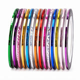 30 Rolls DIY Nail Art Striping Tape Lines for Home Salon Decor