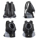 Mesh Pet Carrier Small Dog Cat Backpack for Travel Hiking Camping Black