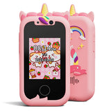 Unicorn Smartphone Learning Toy with Camera for Kids Ages 4 and Up Pink