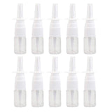 10 Pcs White PET Spray Bottles 5ml Refillable Fine Mist Pump Clear