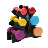 2Pcs 3-Tier Dumbbell Storage Rack Tree Stand Weight Rack Display Holder for Fitness Equipment Storage