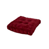 Square Thicken Chair Cushion Comfort Seat Cushion Chair Pad Dark Red